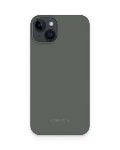 MIDNIGHT GREEN Hard Shell Phone Case for Apple iPhone 15 Plus