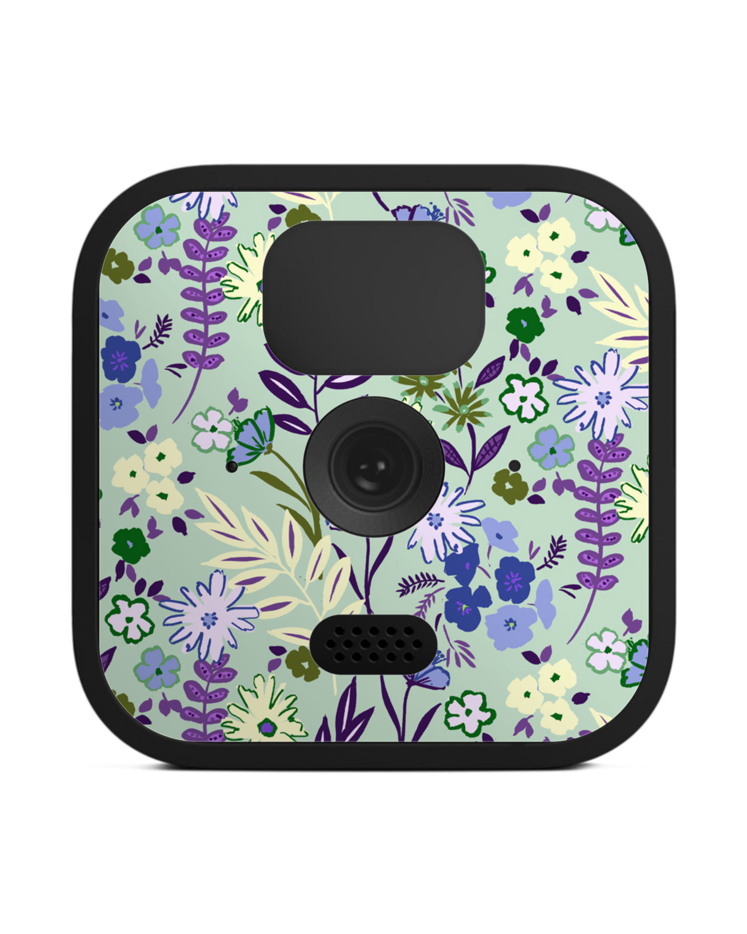 Pretty Purple Flowers Camera Skin Blink Outdoor (2020): Front View