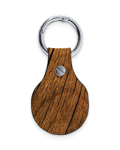 AirTag Holder with Design: Wood