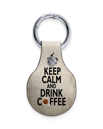 AirTag Holder with Design: Drink Coffee