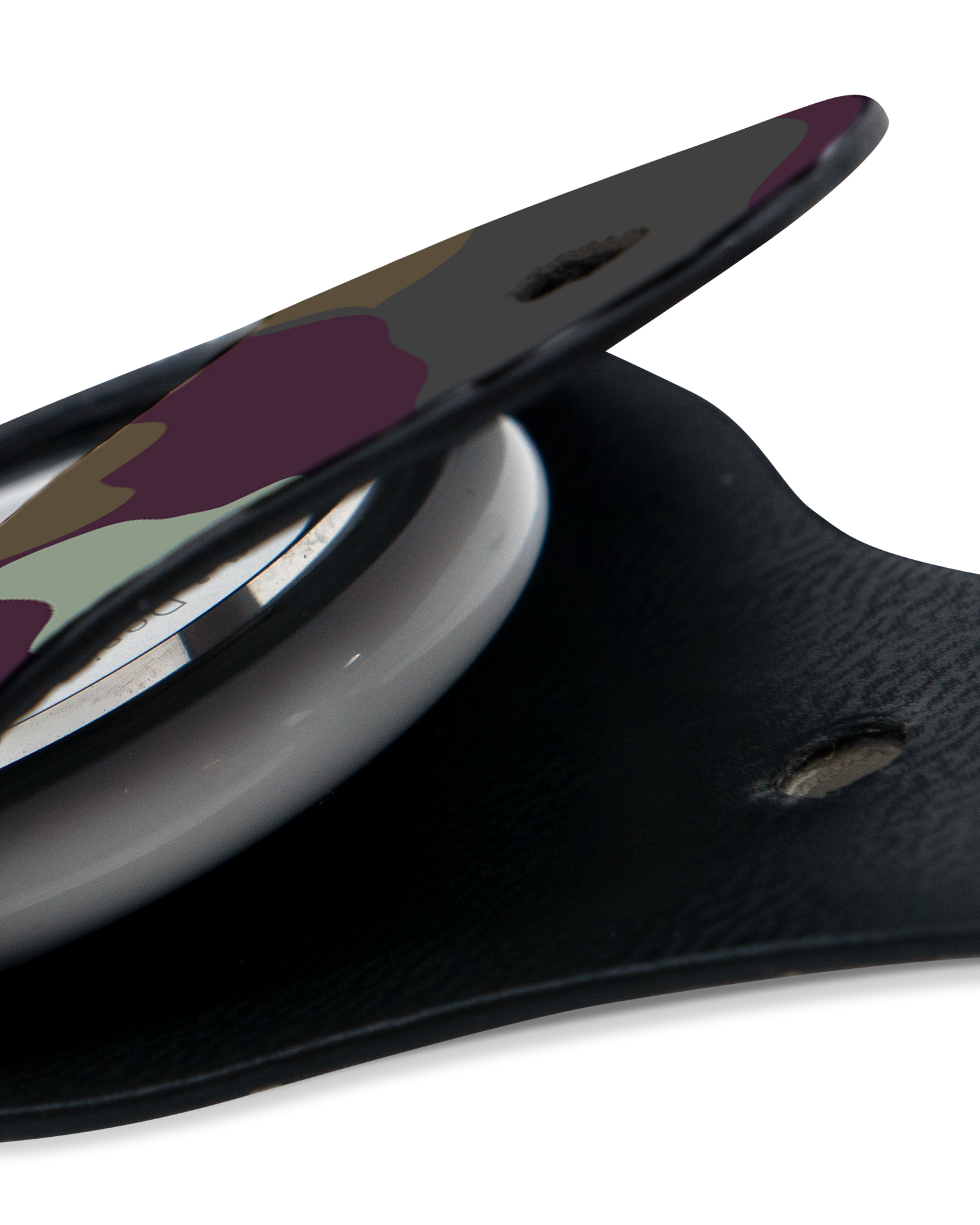 Close-Up: AirTag Holder with Night Camo Design