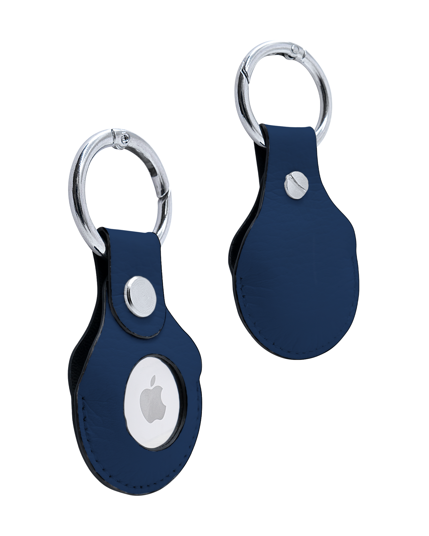 AirTag Holder with NAVY Design: Front and Back