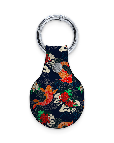 AirTag Holder with Design: Repeating Koi