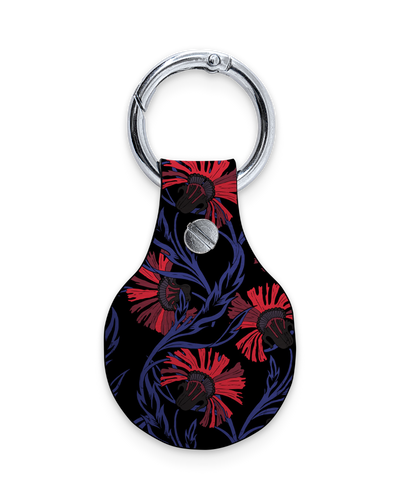 AirTag Holder with Design: Midnight Floral