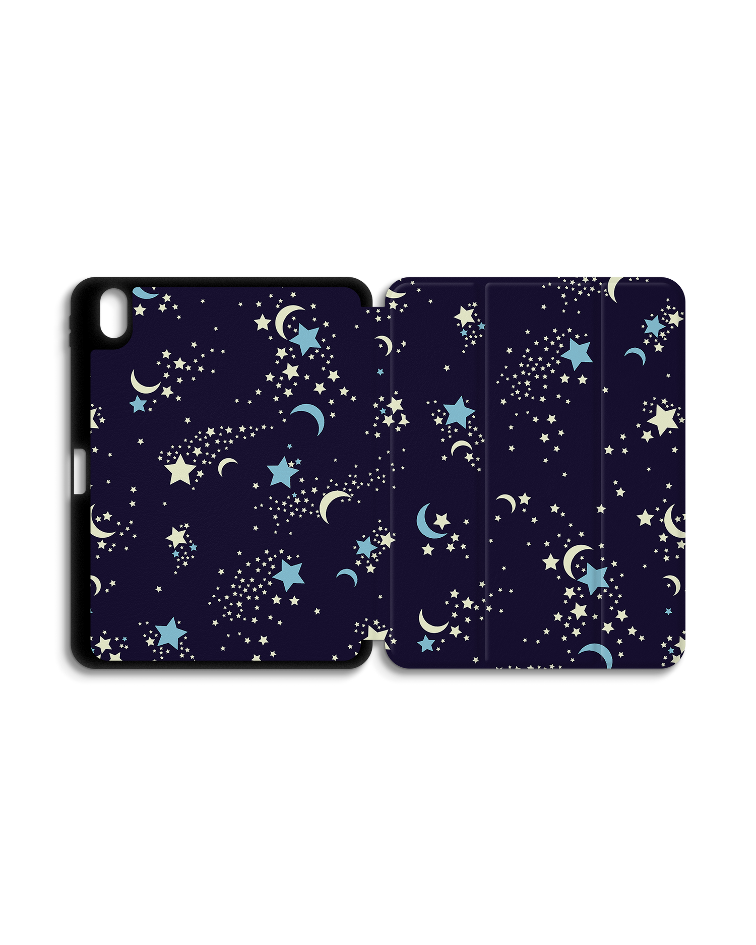 Mystical Pattern iPad Case with Pencil Holder for Apple iPad (10th Generation): Opened exterior view