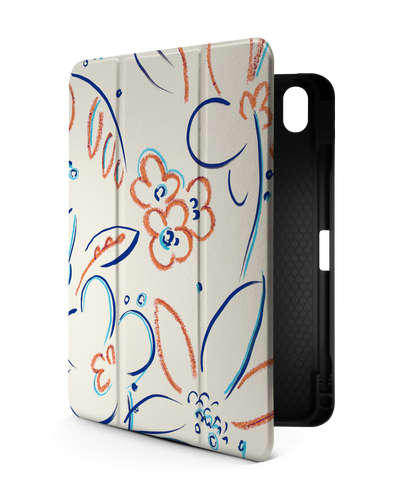 Bloom Doodles iPad Case with Pencil Holder for Apple iPad (10th Generation)