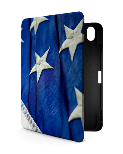 Stars And Stripes iPad Case with Pencil Holder for Apple iPad (10th Generation)