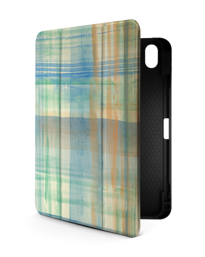 Washed Out Plaid iPad Case with Pencil Holder for Apple iPad (10th Generation)