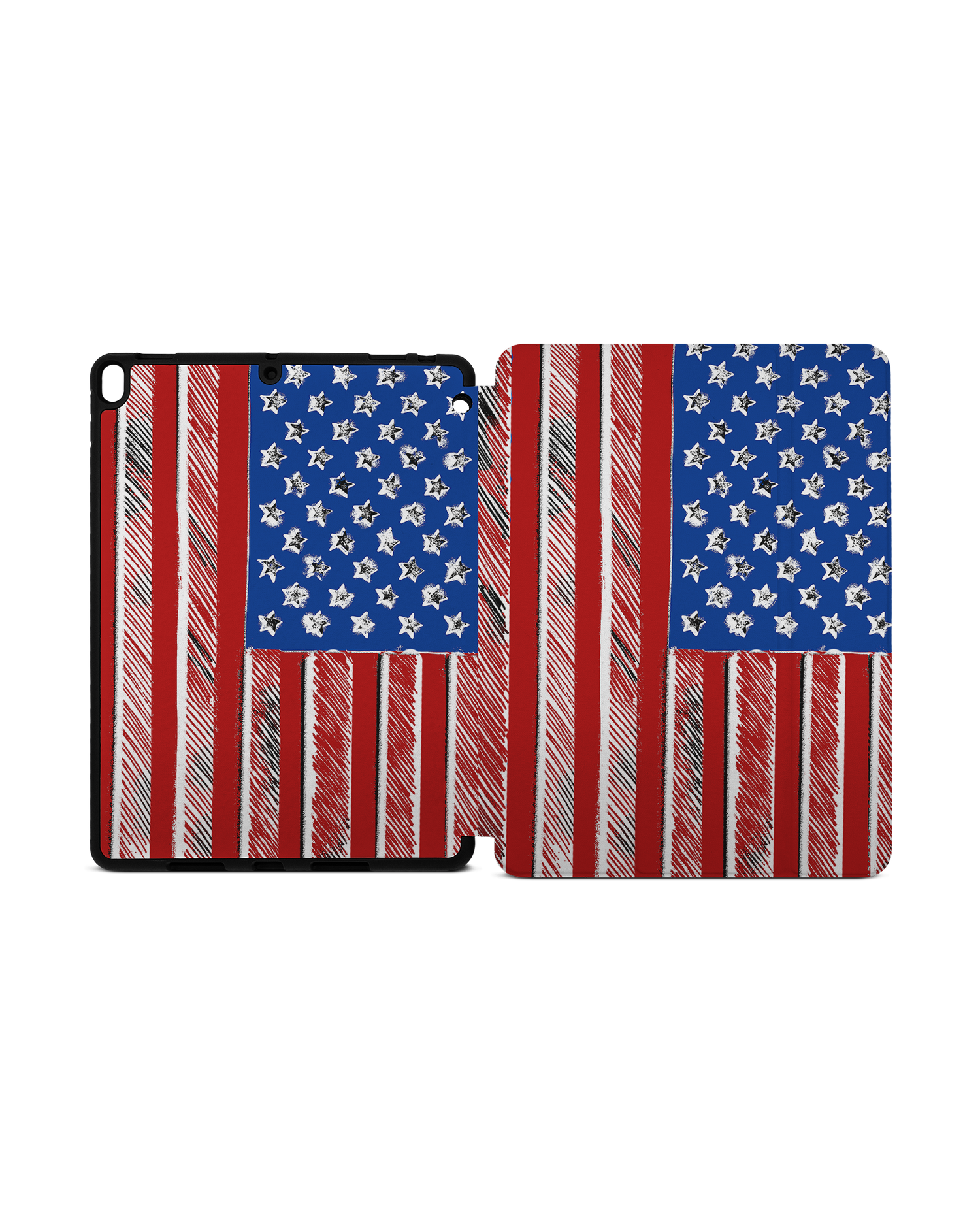American Flag Color iPad Case with Pencil Holder Apple iPad Pro 10.5