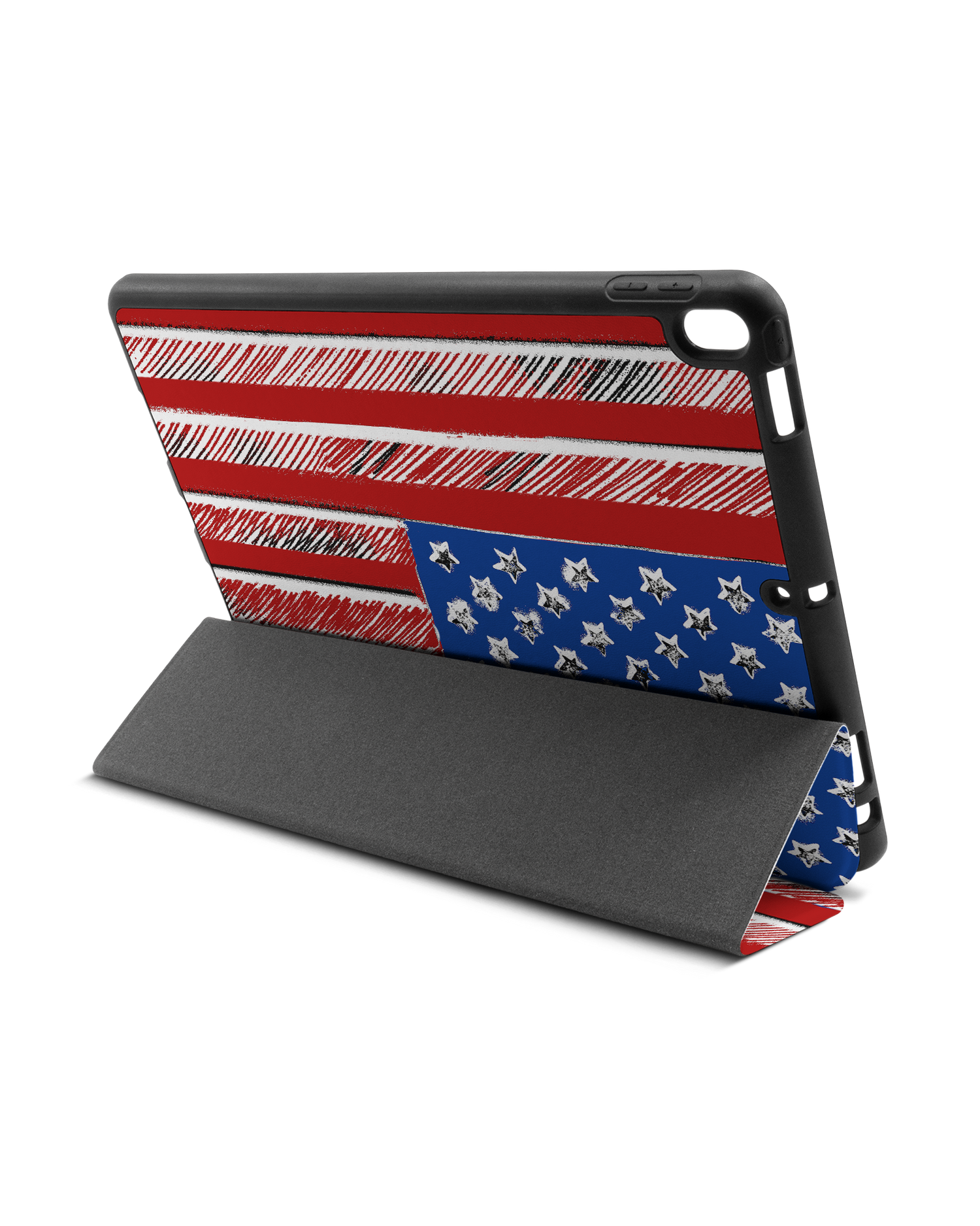 American Flag Color iPad Case with Pencil Holder Apple iPad Pro 10.5