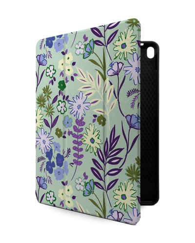 Pretty Purple Flowers iPad Case with Pencil Holder Apple iPad Pro 10.5" (2017)