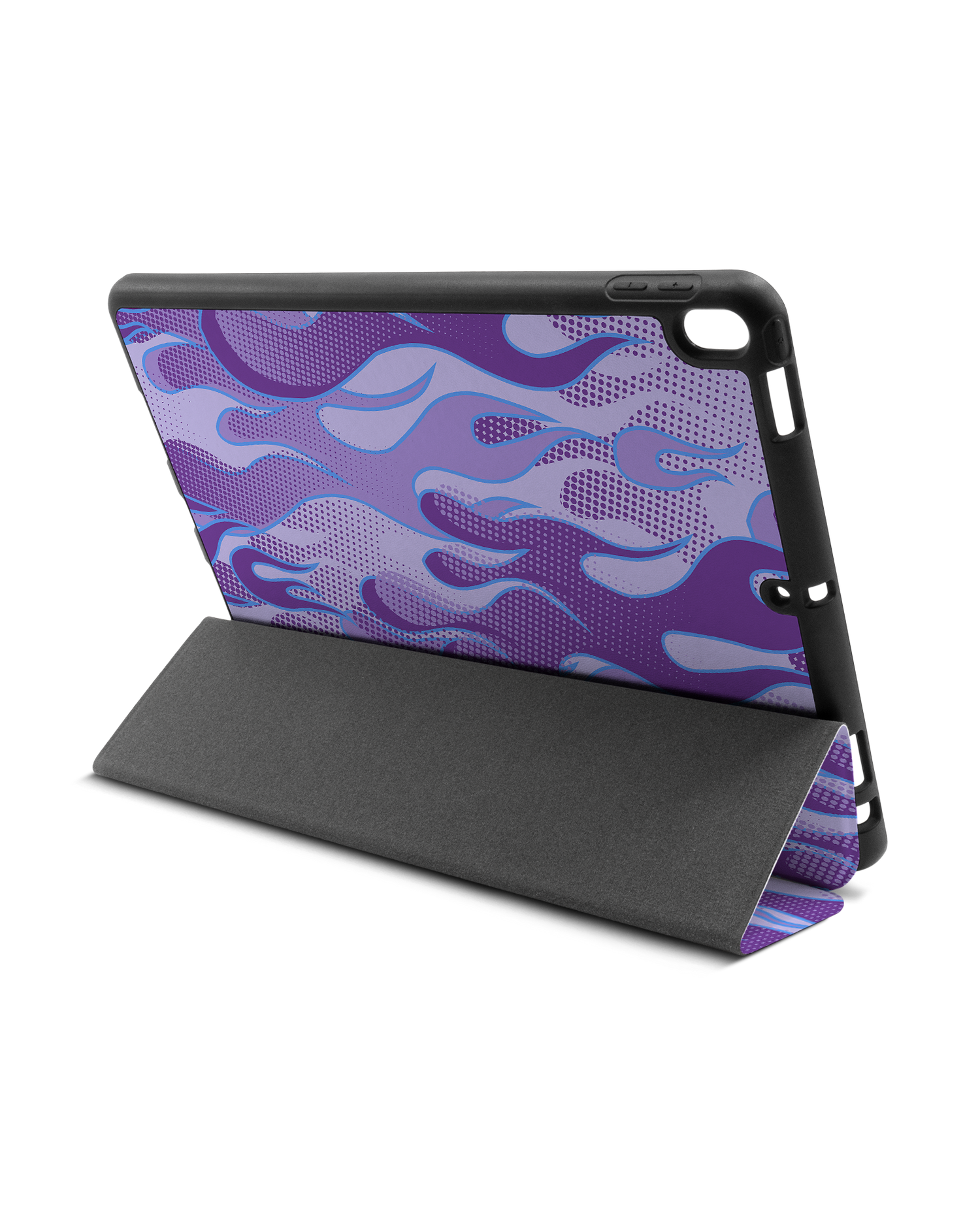 Purple Flames iPad Case with Pencil Holder Apple iPad Pro 10.5