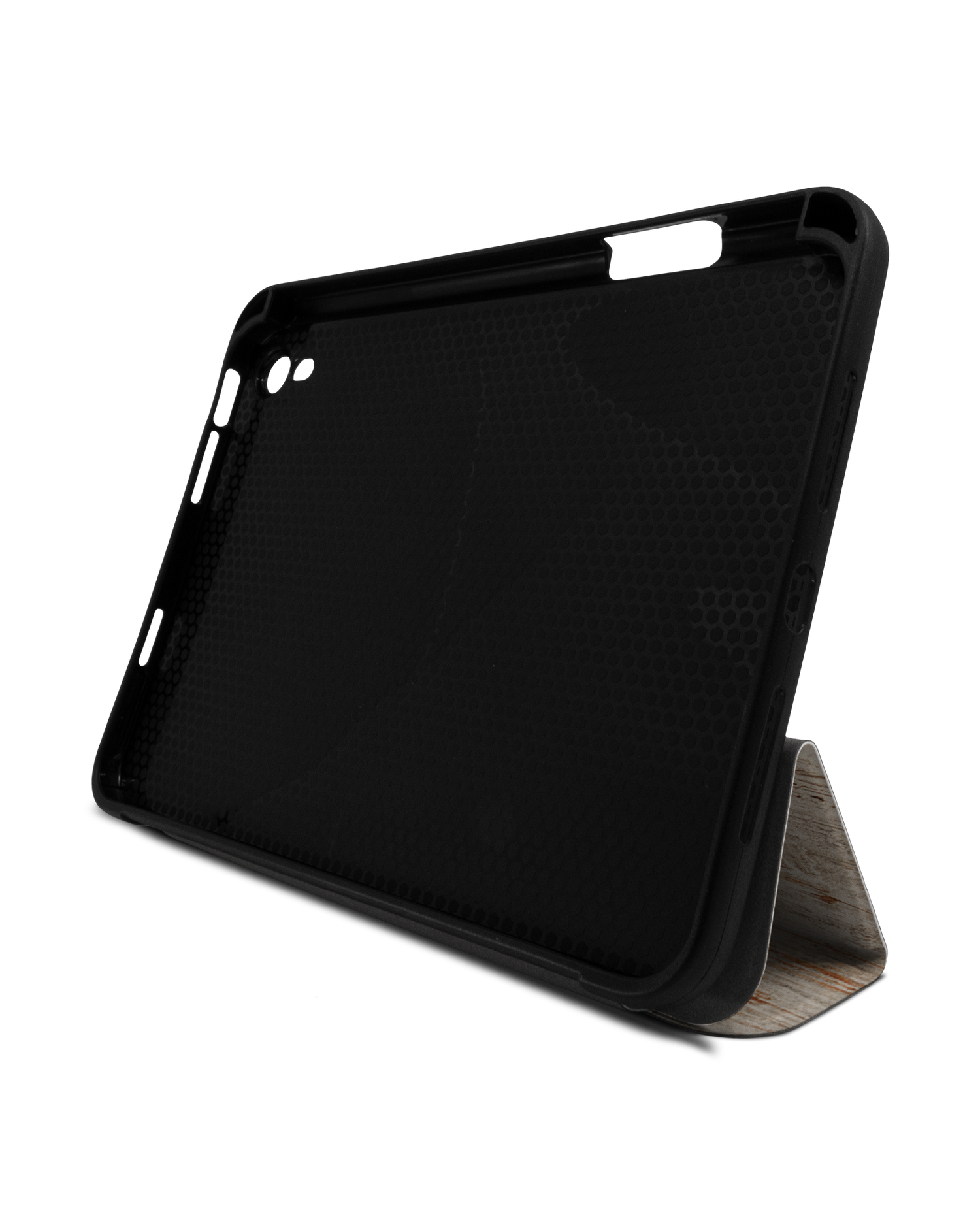 Drink Coffee iPad Case with Pencil Holder Apple iPad mini 6 (2021): Set up in landscape format (front view)