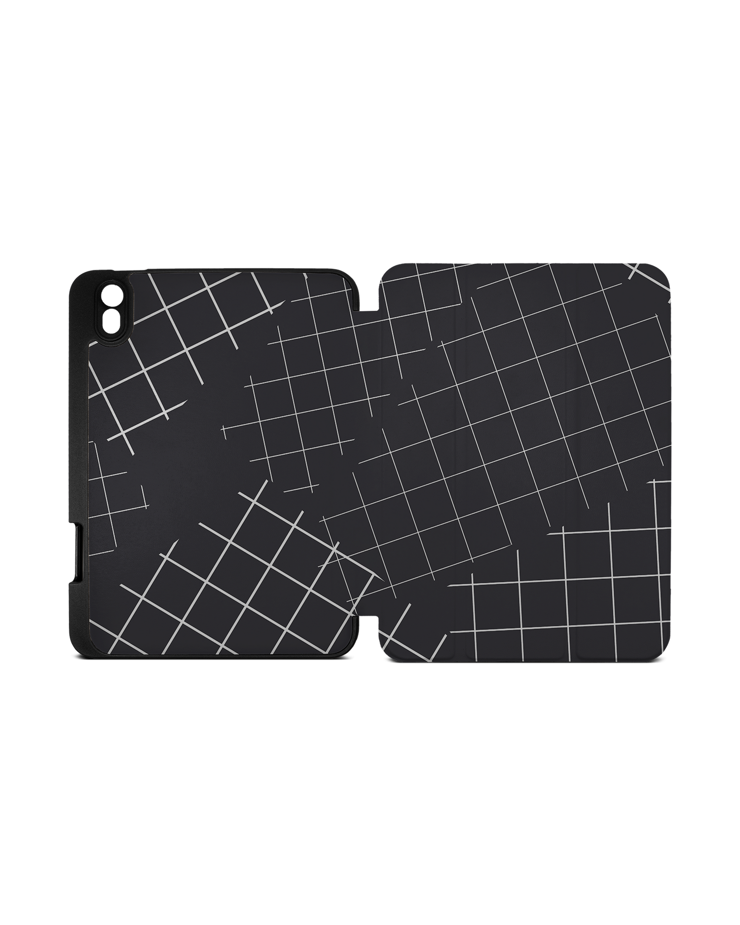 Grids iPad Case with Pencil Holder Apple iPad mini 6 (2021): Opened exterior view