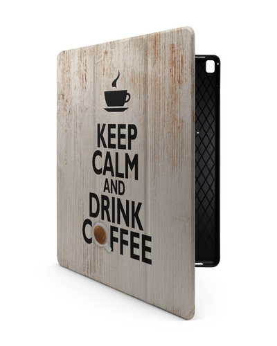 Drink Coffee iPad Case with Pencil Holder for Apple iPad Pro 2 12.9" (2017)