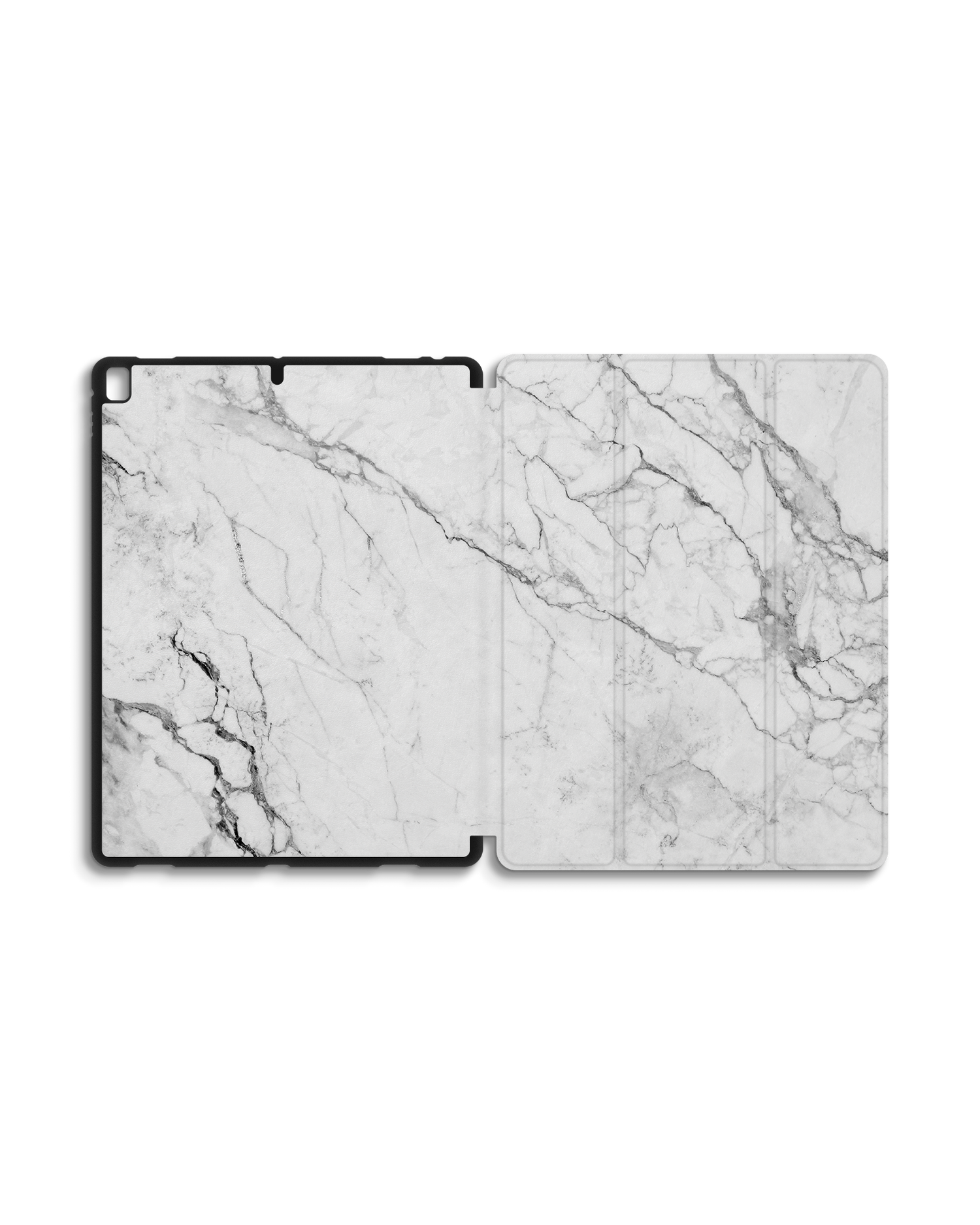 White Marble iPad Case with Pencil Holder for Apple iPad Pro 2 12.9