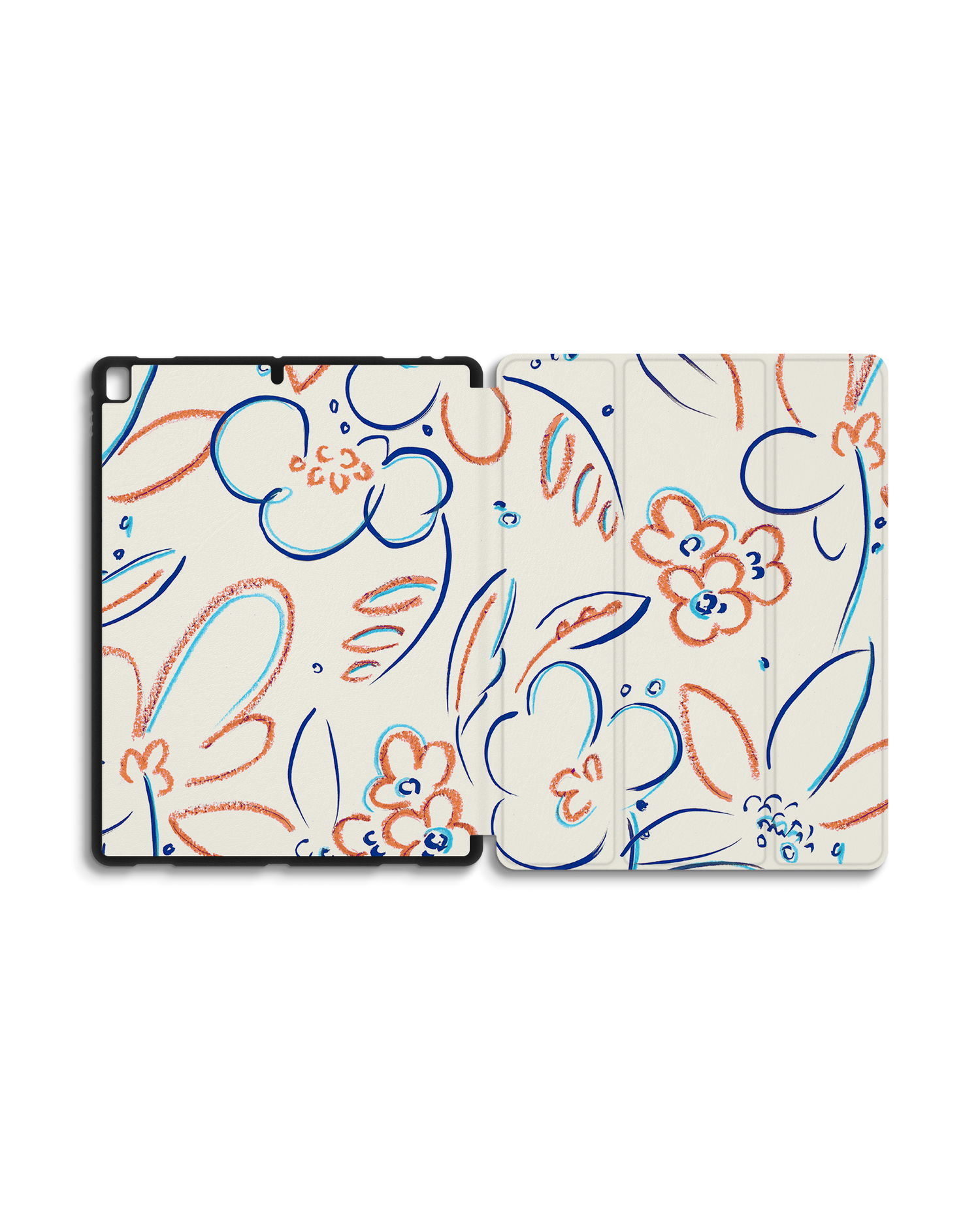 Bloom Doodles iPad Case with Pencil Holder for Apple iPad Pro 2 12.9
