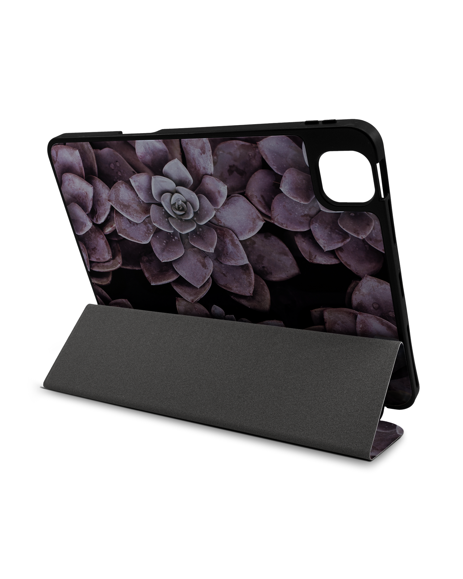 Purple Succulents iPad Case with Pencil Holder Apple iPad Pro 11