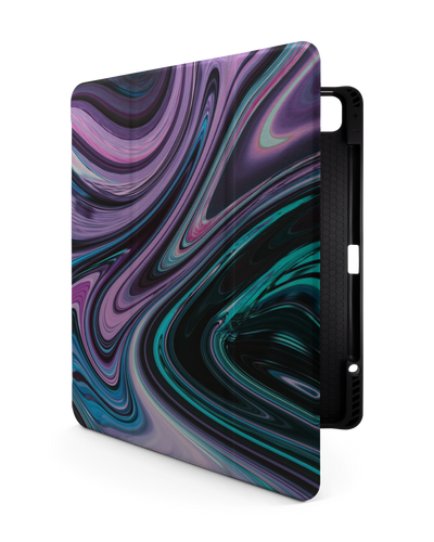 Digital Swirl iPad Case with Pencil Holder for Apple iPad Pro 6 12.9" (2022), Apple iPad Pro 5 12.9" (2021), Apple iPad Pro 4 12.9" (2020)