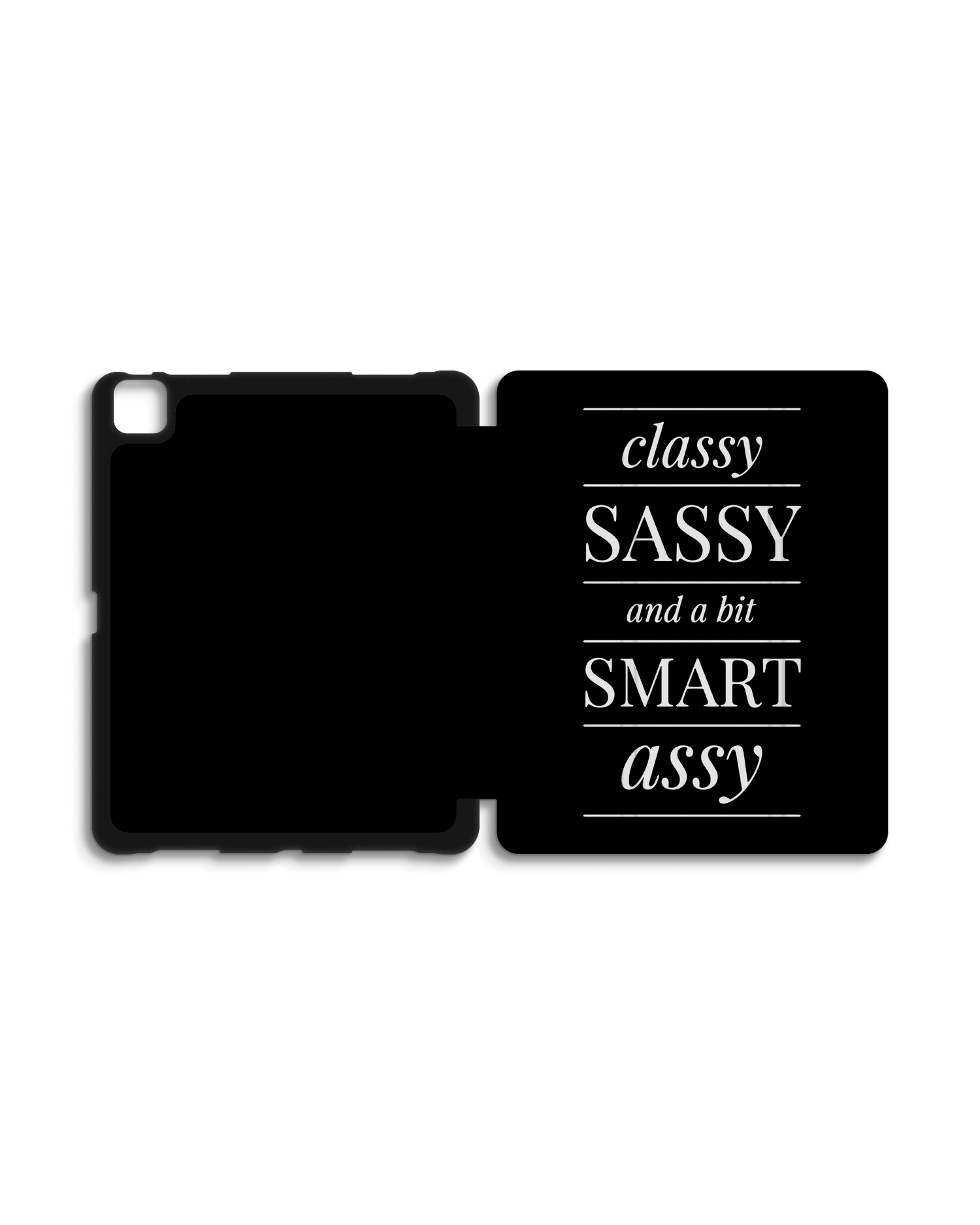 Classy Sassy iPad Case with Pencil Holder for Apple iPad Pro 6 12.9