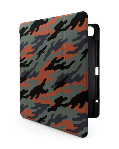 Camo Sunset iPad Case with Pencil Holder for Apple iPad Pro 6 12.9" (2022), Apple iPad Pro 5 12.9" (2021), Apple iPad Pro 4 12.9" (2020)