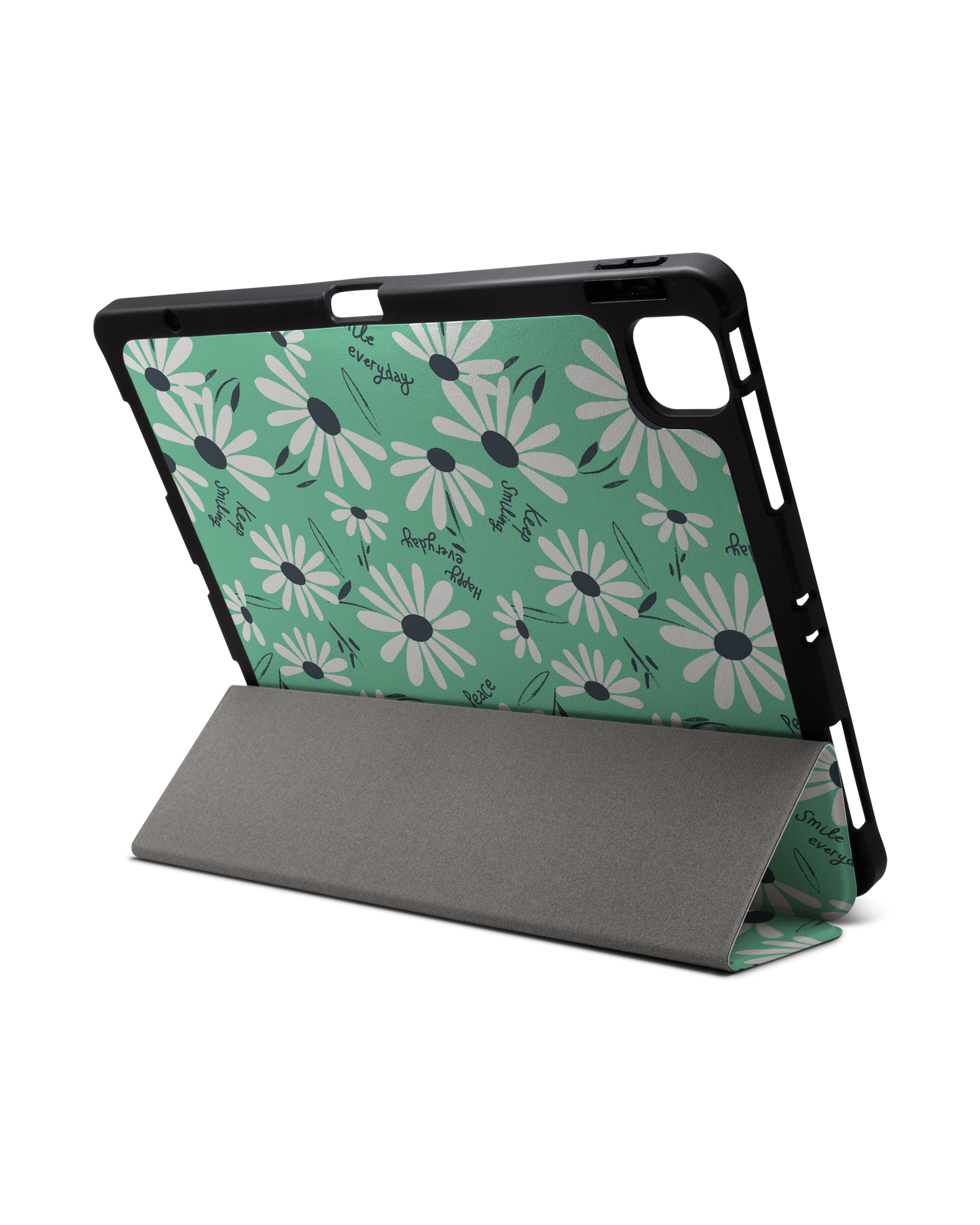 Positive Daisies iPad Case with Pencil Holder for Apple iPad Pro 6 12.9