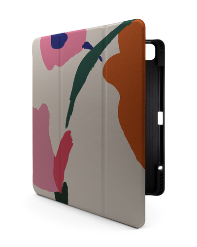 Handpainted Blooms iPad Case with Pencil Holder for Apple iPad Pro 6 12.9" (2022), Apple iPad Pro 5 12.9" (2021), Apple iPad Pro 4 12.9" (2020)