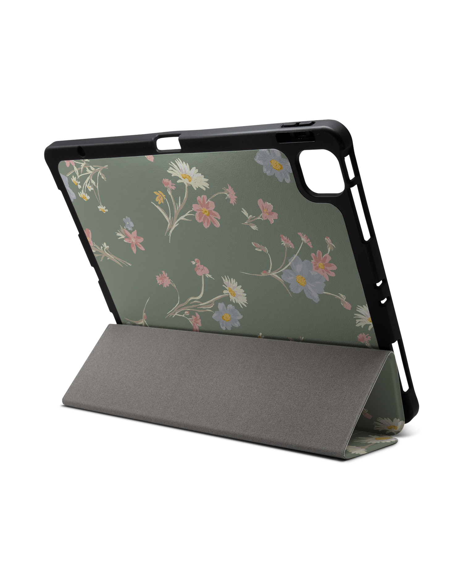 Wild Flower Sprigs iPad Case with Pencil Holder for Apple iPad Pro 6 12.9