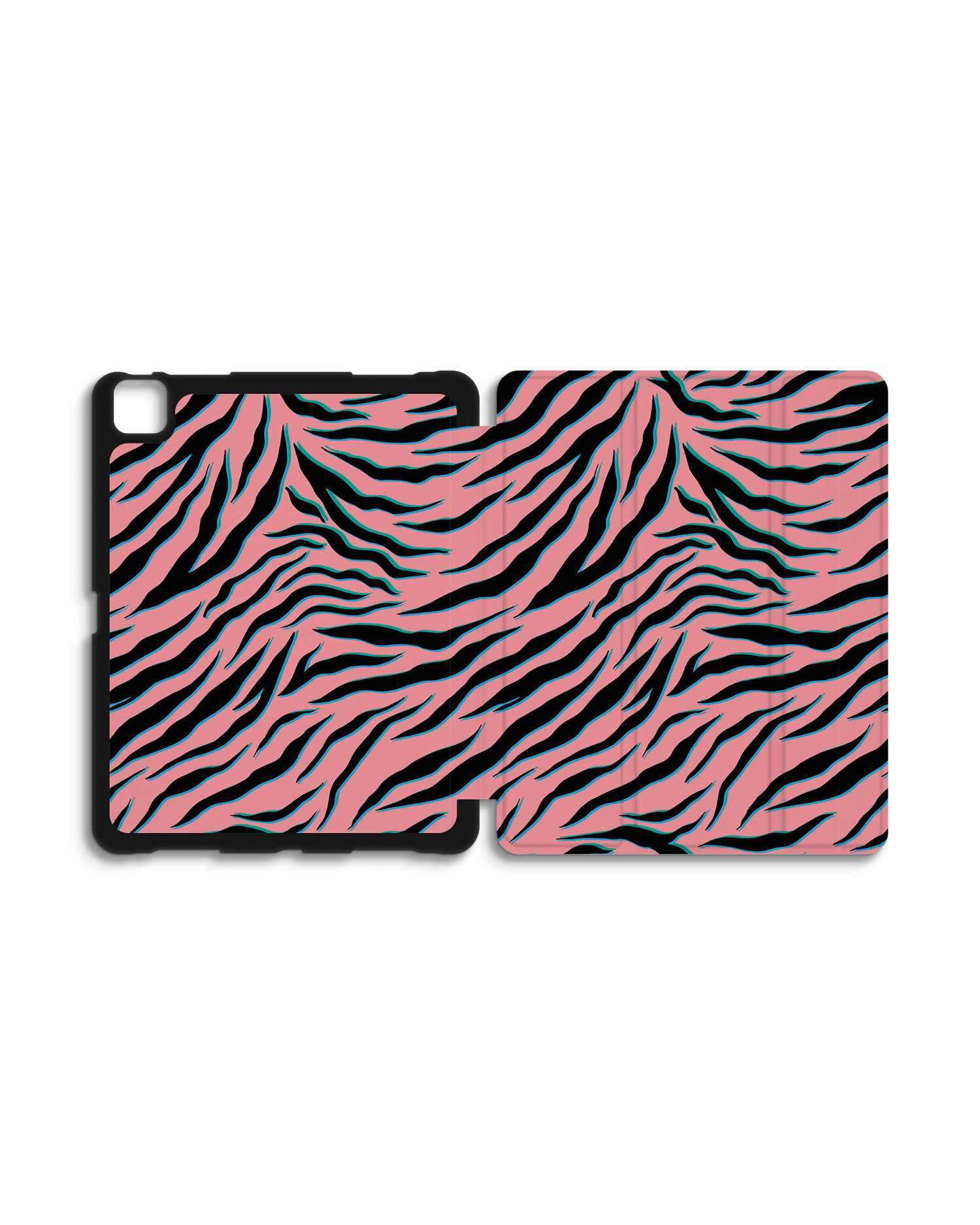 Pink Zebra iPad Case with Pencil Holder for Apple iPad Pro 6 12.9