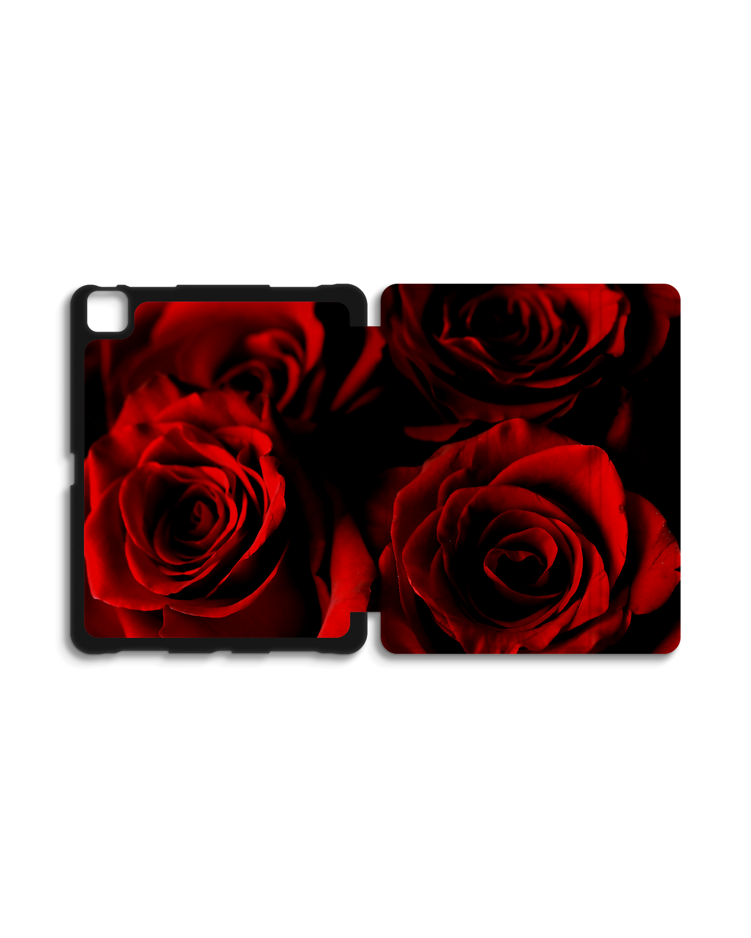 Red Roses iPad Case with Pencil Holder for Apple iPad Pro 6 12.9