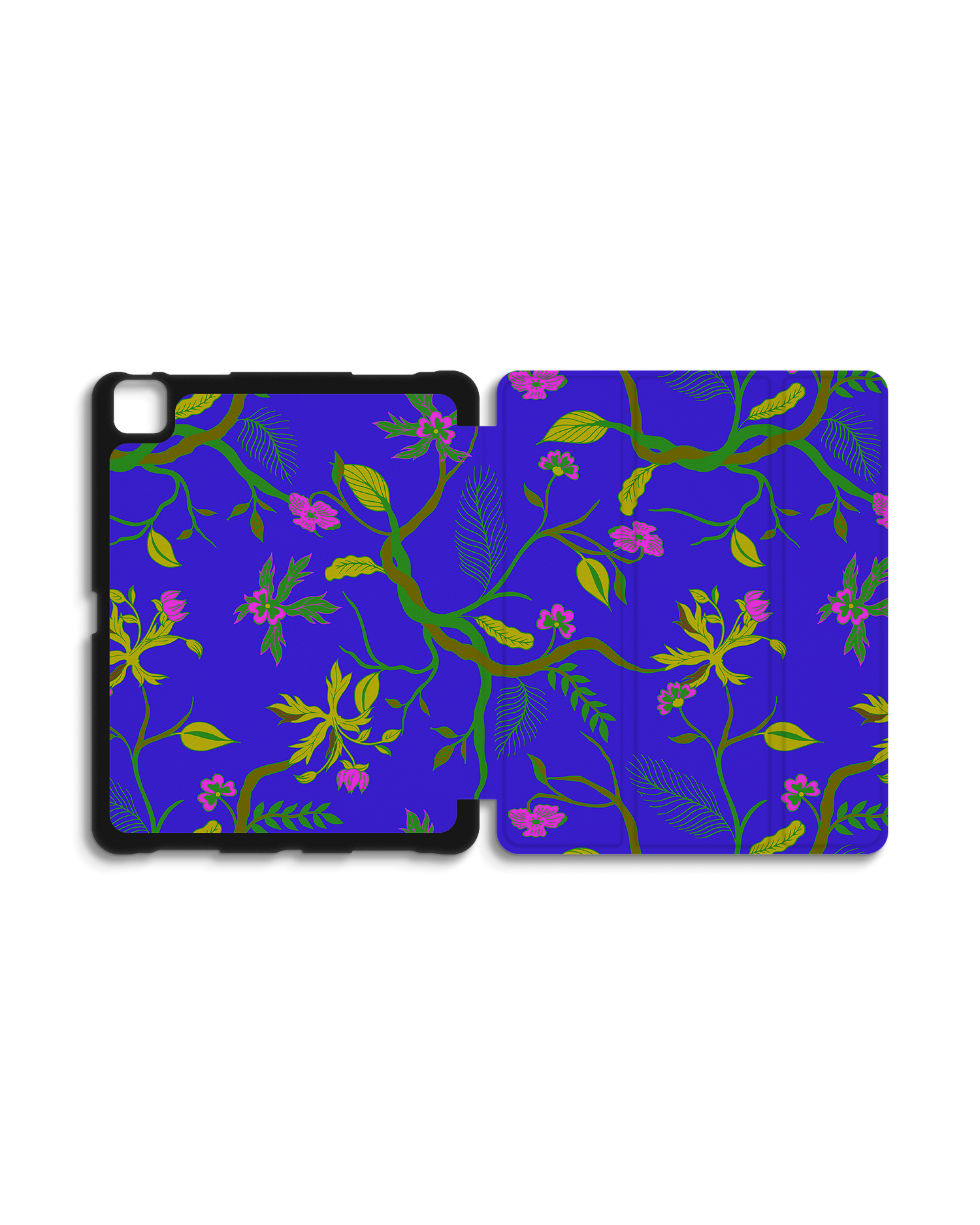 Ultra Violet Floral iPad Case with Pencil Holder for Apple iPad Pro 6 12.9