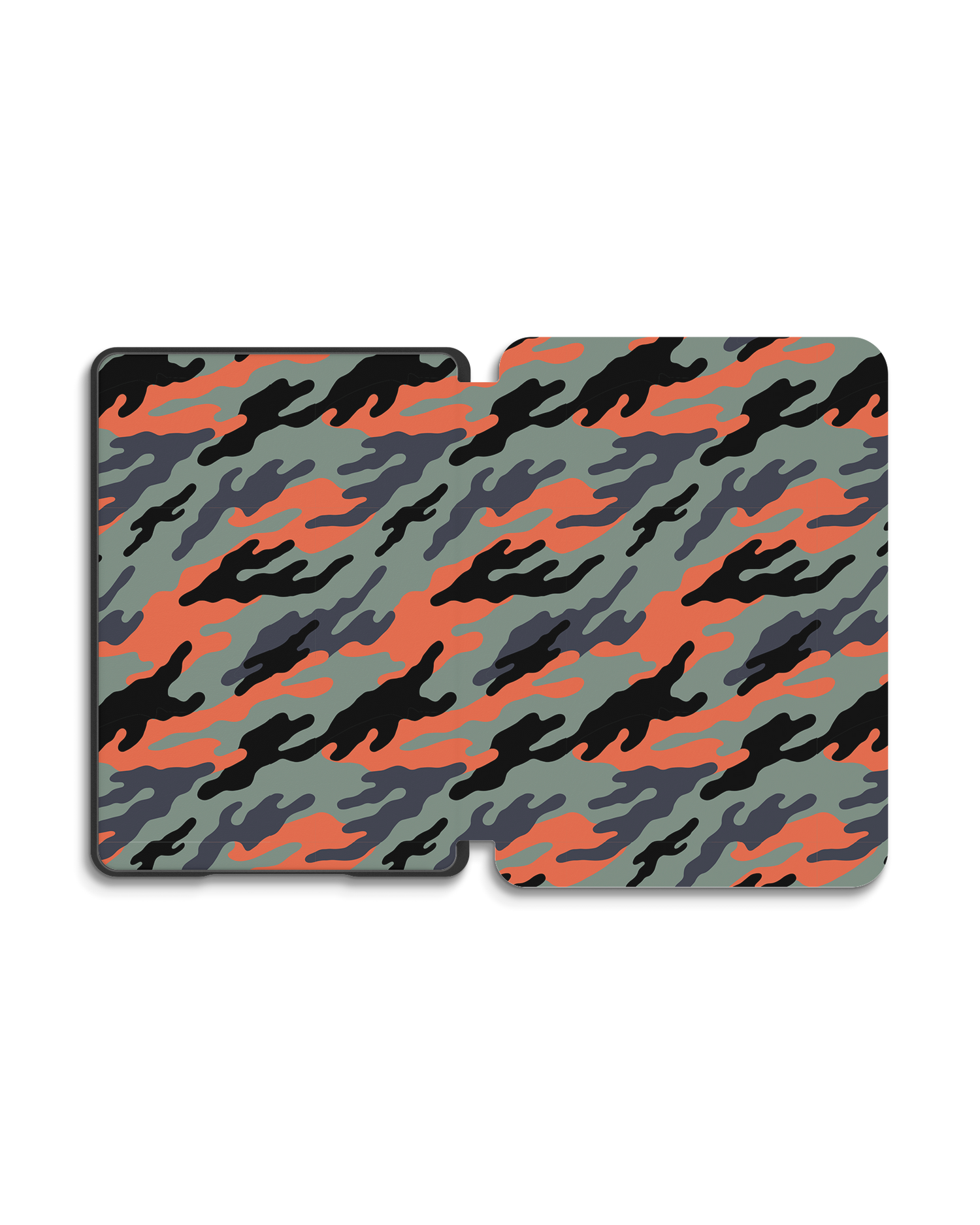 Camo Sunset eReader Smart Case for Amazon New Kindle (2019): Opened exterior view