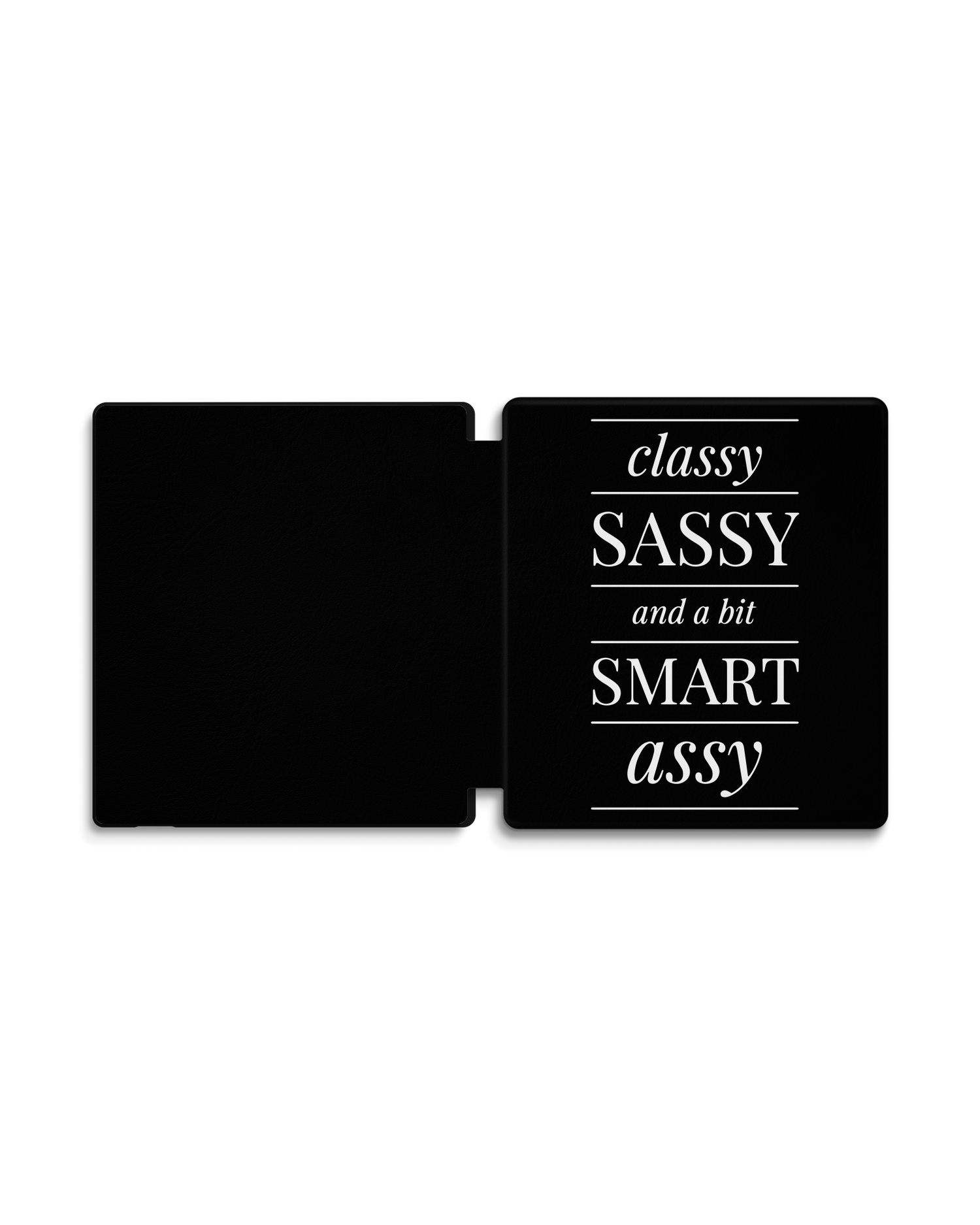 Classy Sassy eReader Smart Case for Amazon Kindle Oasis: Opened exterior view