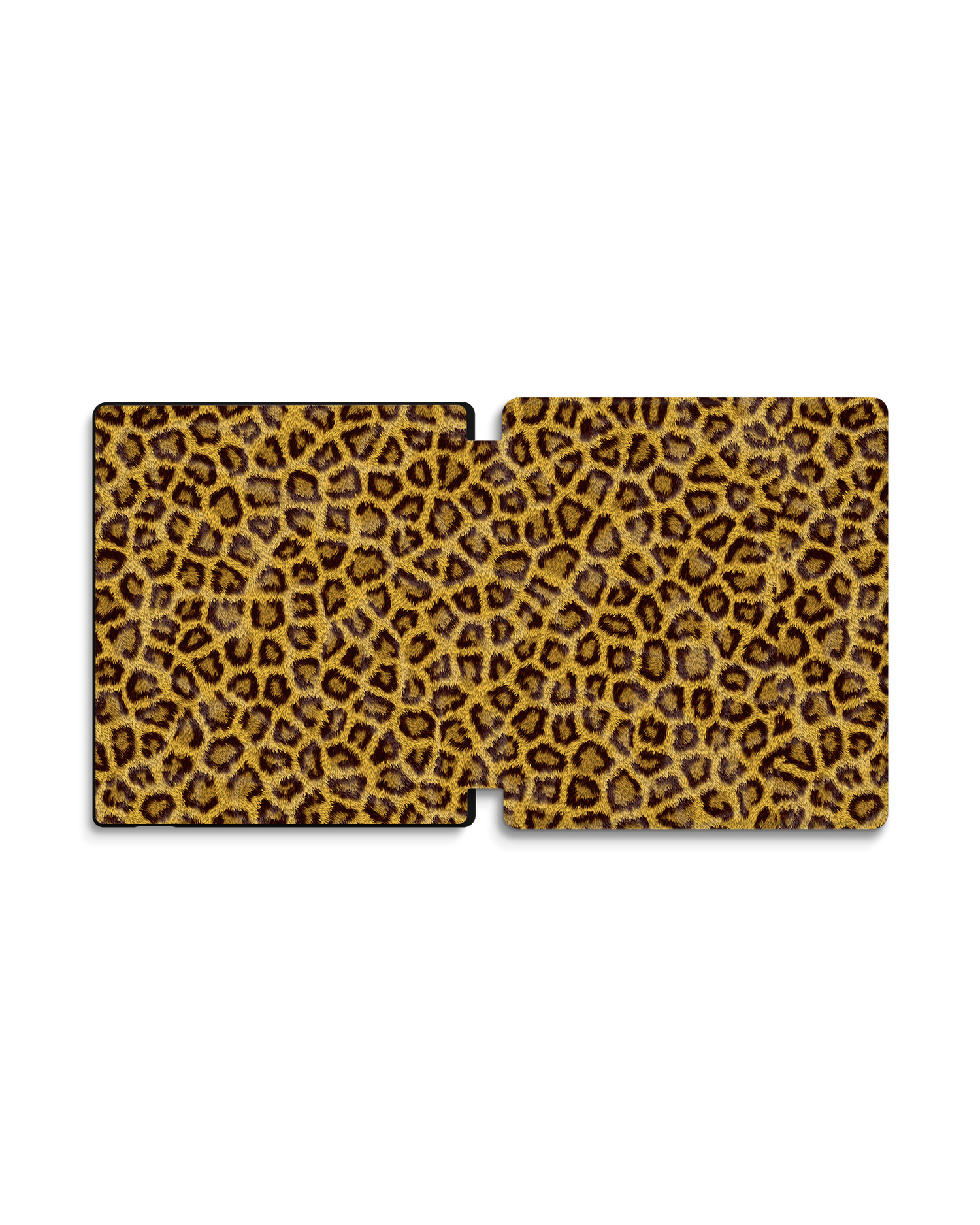 Leopard Skin eReader Smart Case for Amazon Kindle Oasis: Opened exterior view