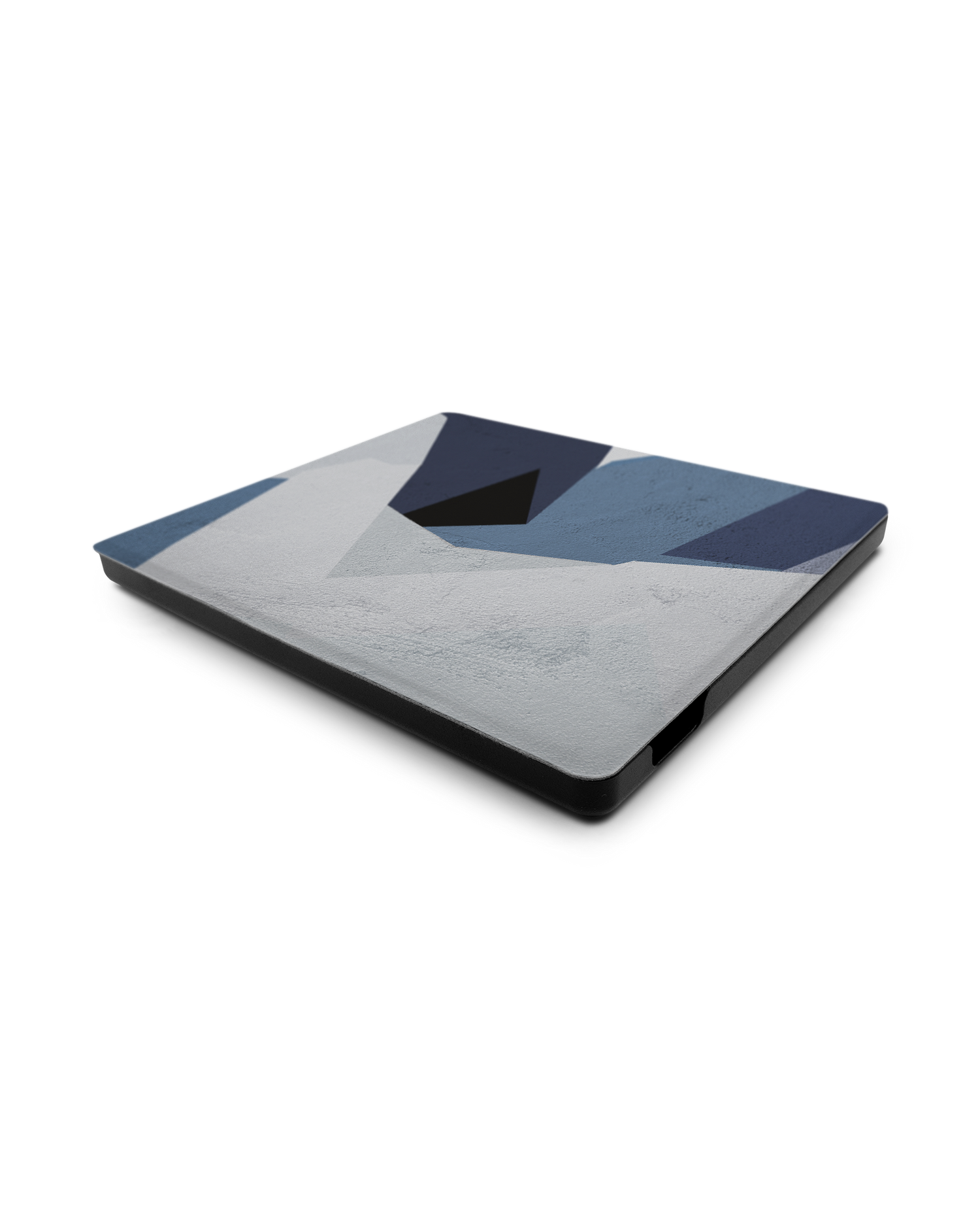 Geometric Camo Blue eReader Smart Case for Amazon Kindle Oasis: Lying down