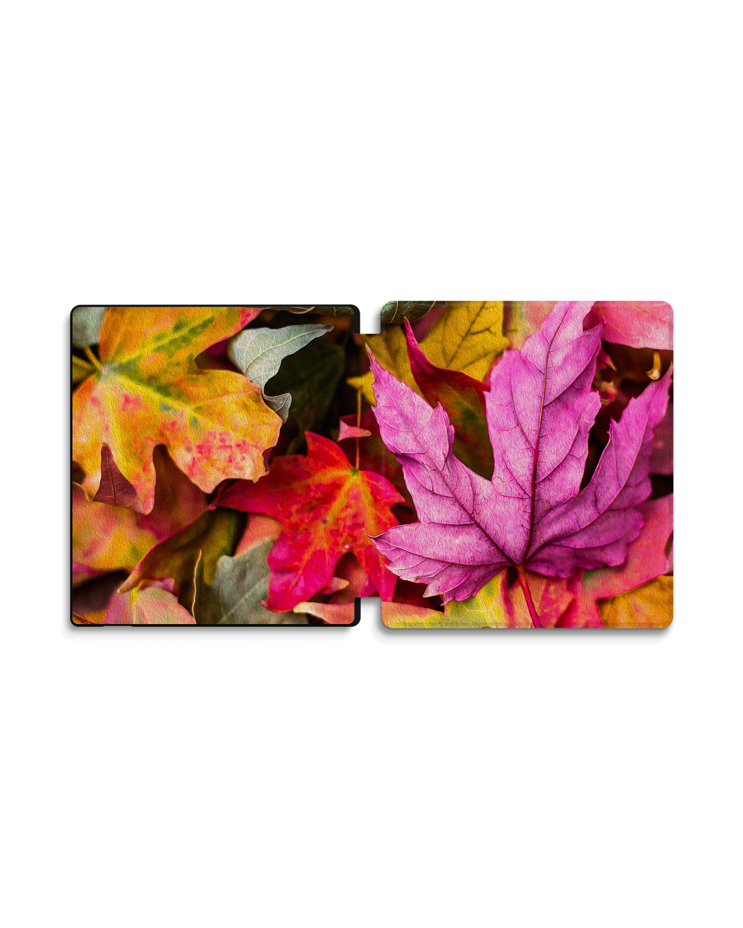 Autumn Leaves eReader Smart Case for Amazon Kindle Oasis: Opened exterior view