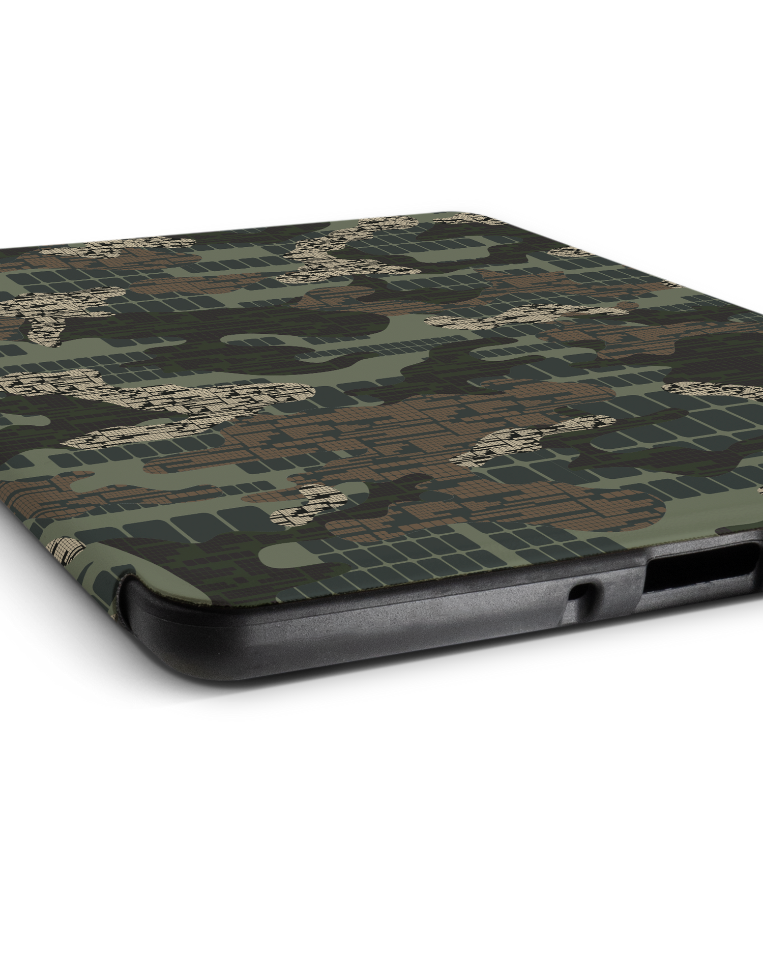 Green Camo Mix eReader Smart Case for Amazon Kindle Paperwhite 5 (2021), Amazon Kindle Paperwhite 5 Signature Edition (2021): Lying down