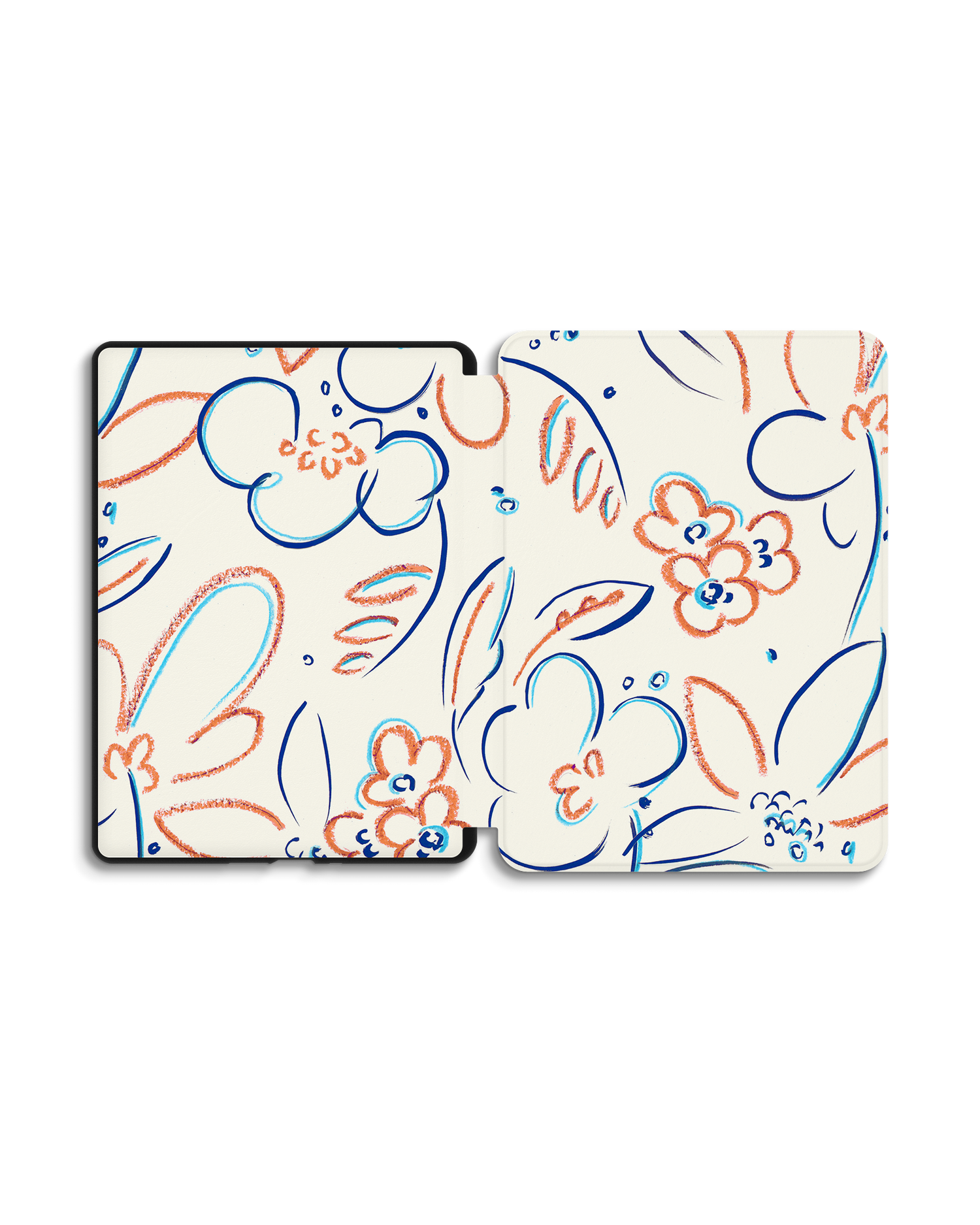 Bloom Doodles eReader Smart Case for Amazon Kindle Paperwhite 5 (2021), Amazon Kindle Paperwhite 5 Signature Edition (2021): Opened exterior view
