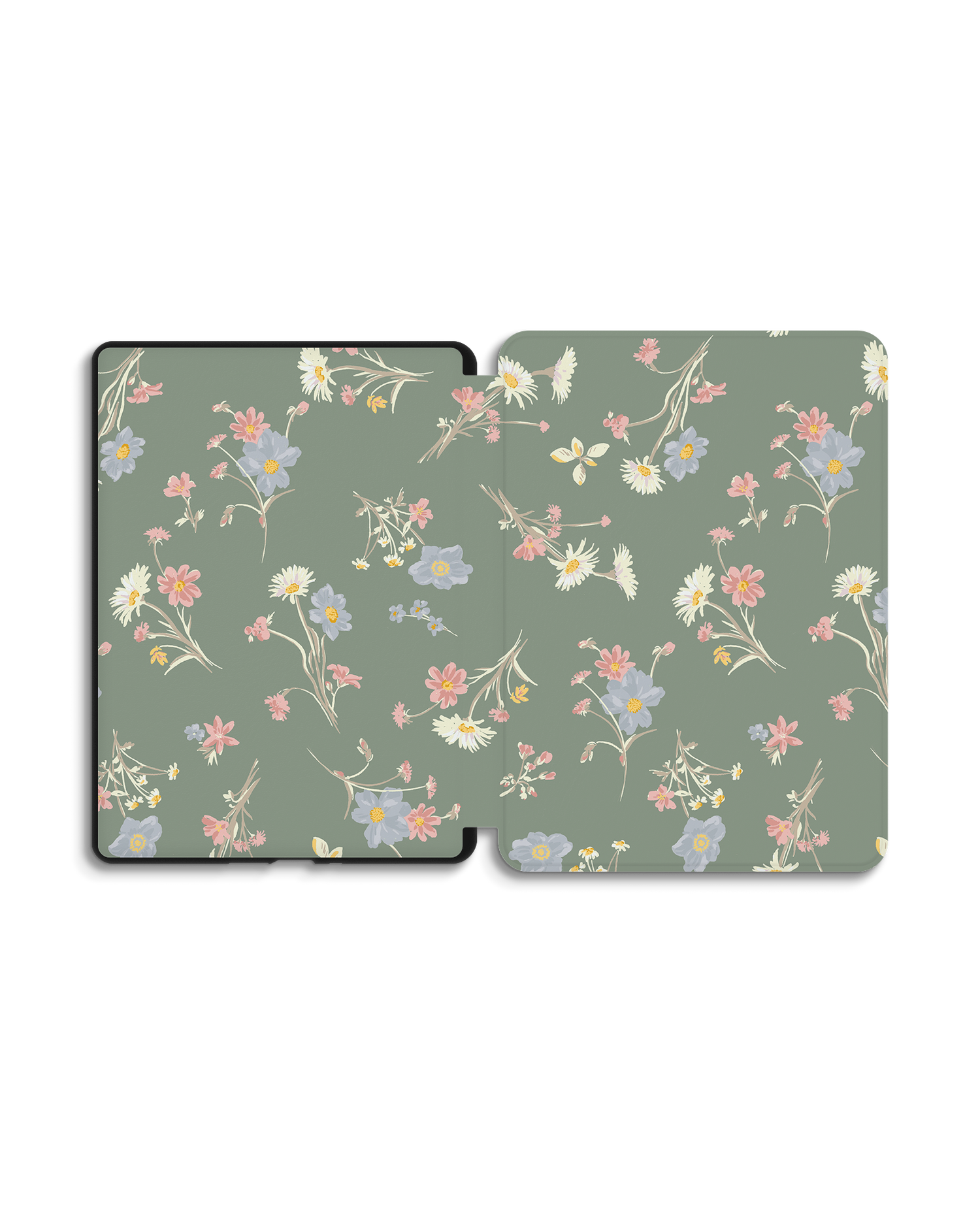 Wild Flower Sprigs eReader Smart Case for Amazon Kindle Paperwhite 5 (2021), Amazon Kindle Paperwhite 5 Signature Edition (2021): Opened exterior view
