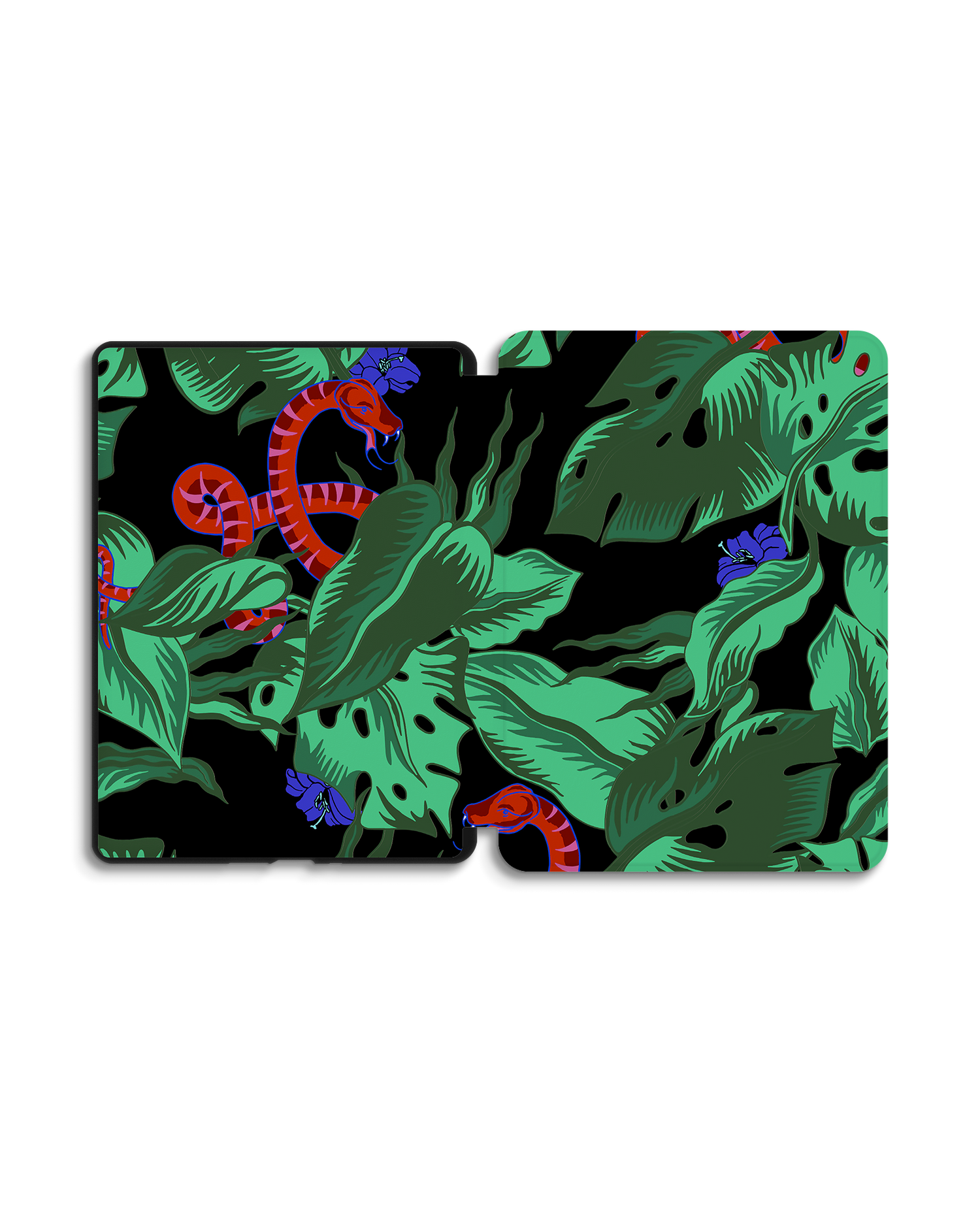 Tropical Snakes eReader Smart Case for Amazon Kindle Paperwhite 5 (2021), Amazon Kindle Paperwhite 5 Signature Edition (2021): Opened exterior view