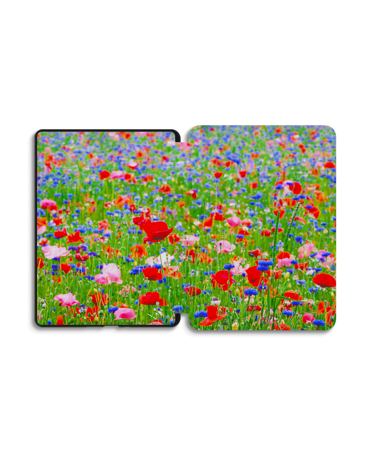 Flower Field eReader Smart Case for Amazon Kindle Paperwhite 5 (2021), Amazon Kindle Paperwhite 5 Signature Edition (2021): Opened exterior view