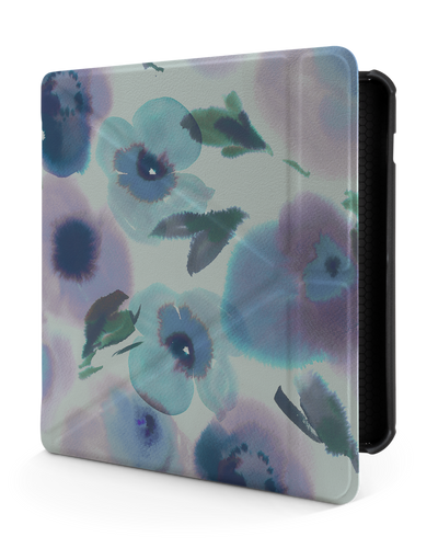 Watercolour Flowers Blue eReader Smart Case for tolino vision 5 (2019)