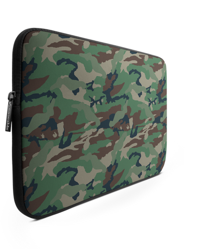 Green and Brown Camo Laptop Case 13 inch