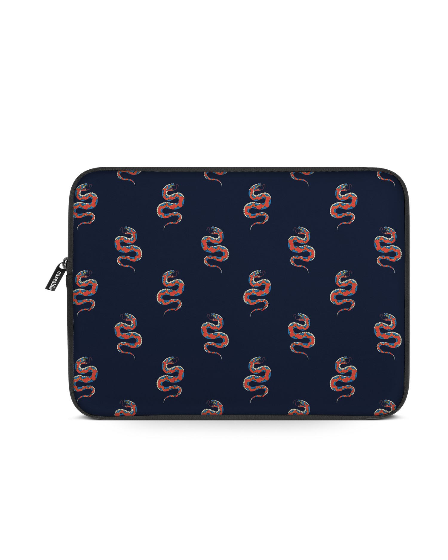 Repeating Snakes Laptop Case 13 inch: Front View