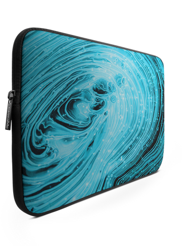 Turquoise Ripples Laptop Case 13 inch