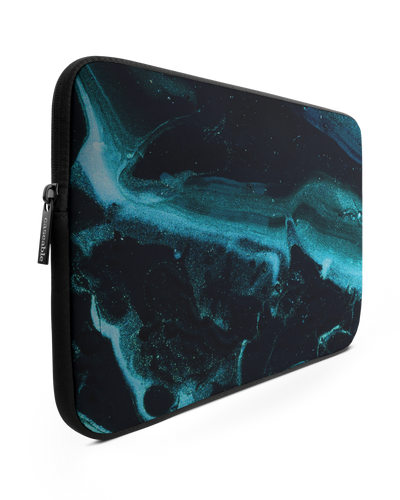 Deep Turquoise Sparkle Laptop Case 13 inch