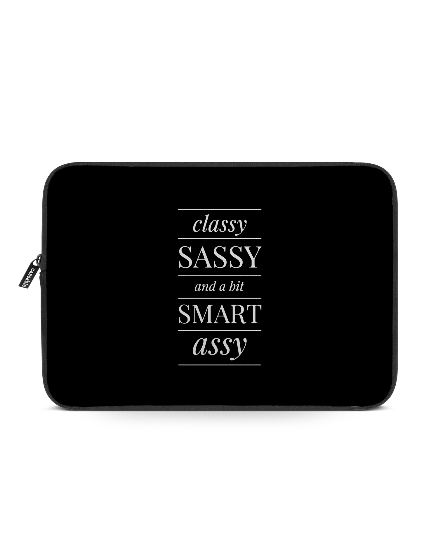 Classy Sassy Laptop Case 14 inch: Front View