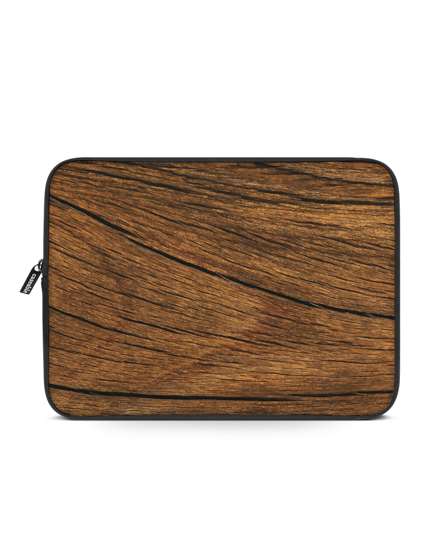 Wood Laptop Case 15 inch: Front View