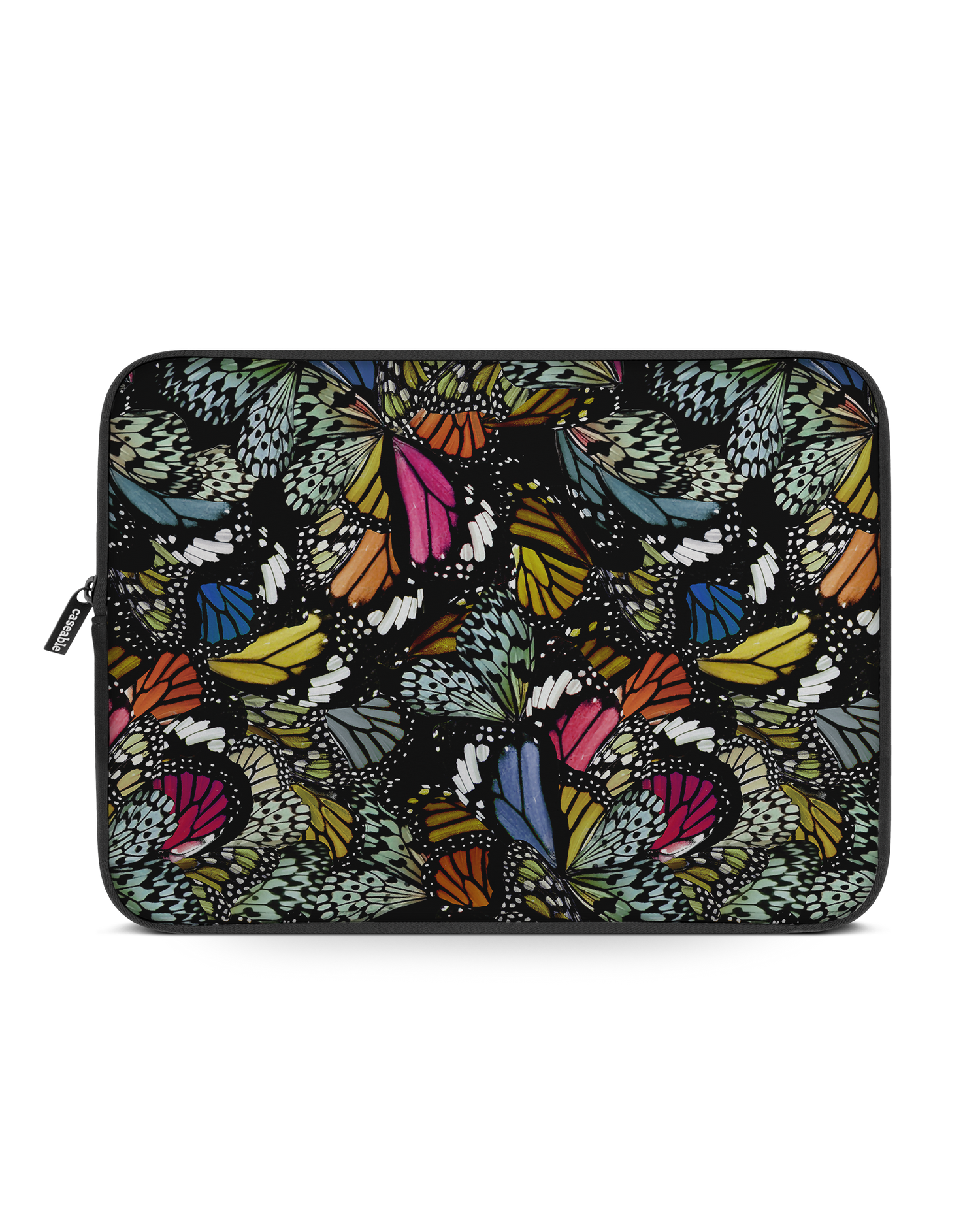 Psychedelic Butterflies Laptop Case 15 inch: Front View