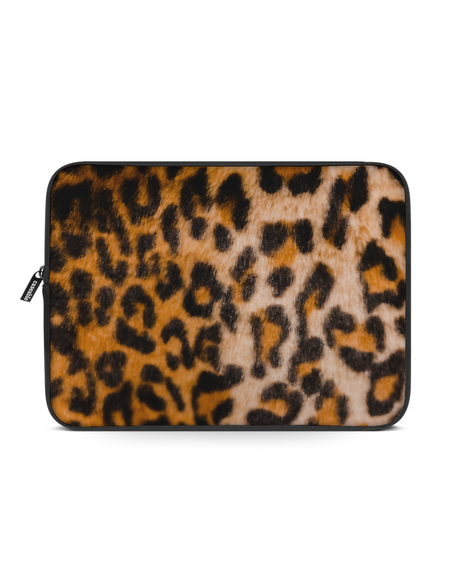 Leopard Pattern Laptop Case 15 inch: Front View
